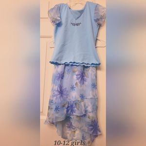 Floral skirt and blouse